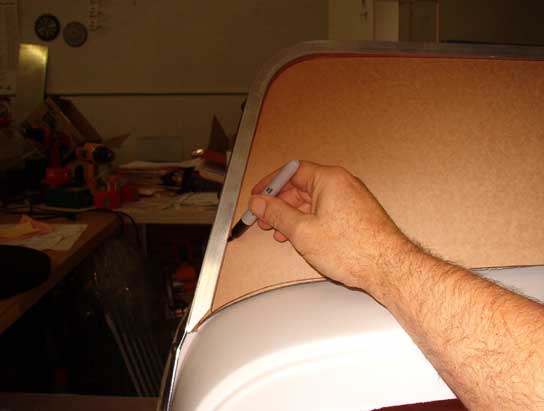 Making a windshield template