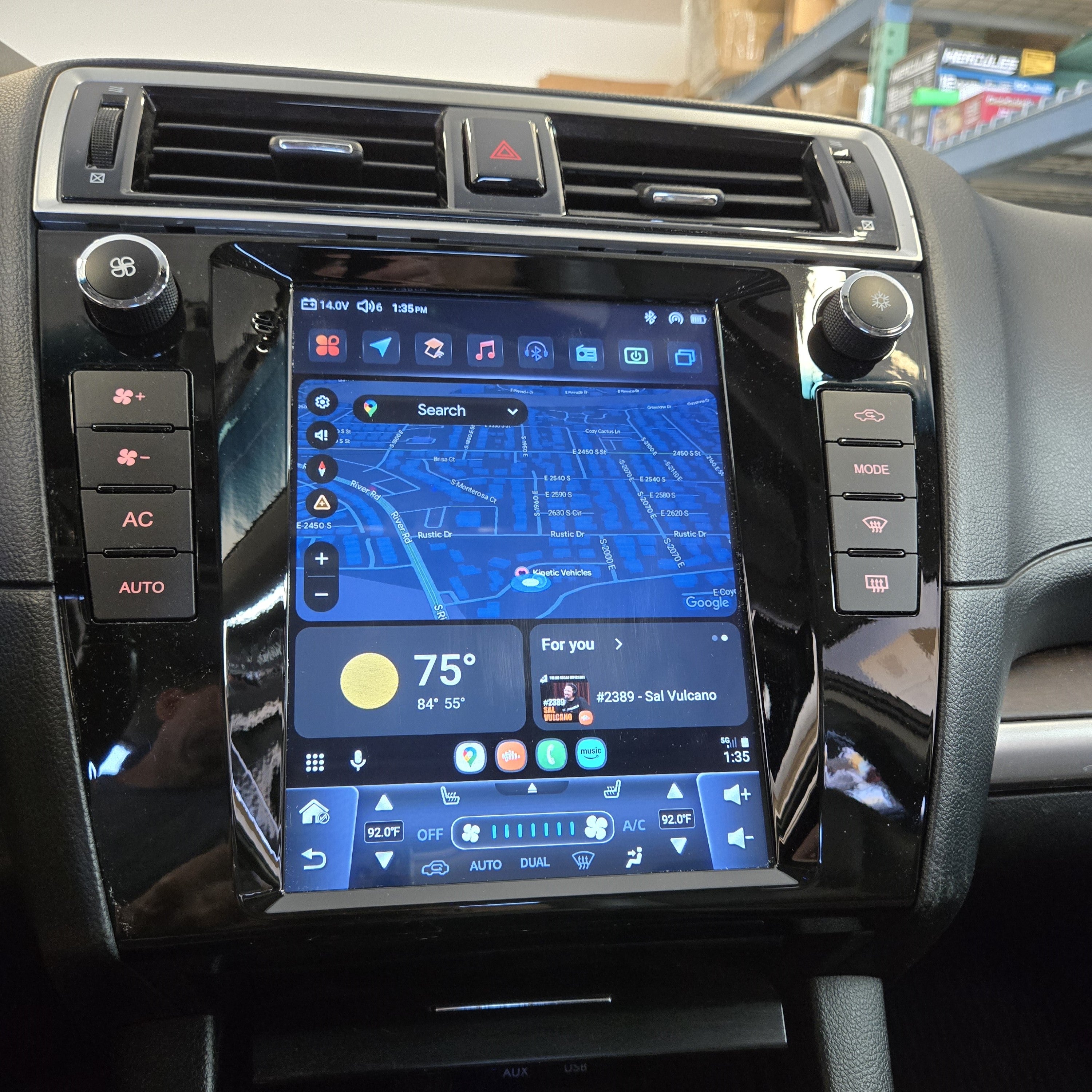 Subaru Outback 2015-2019 9.7" replacement radio with wireless Car Play and Android auto