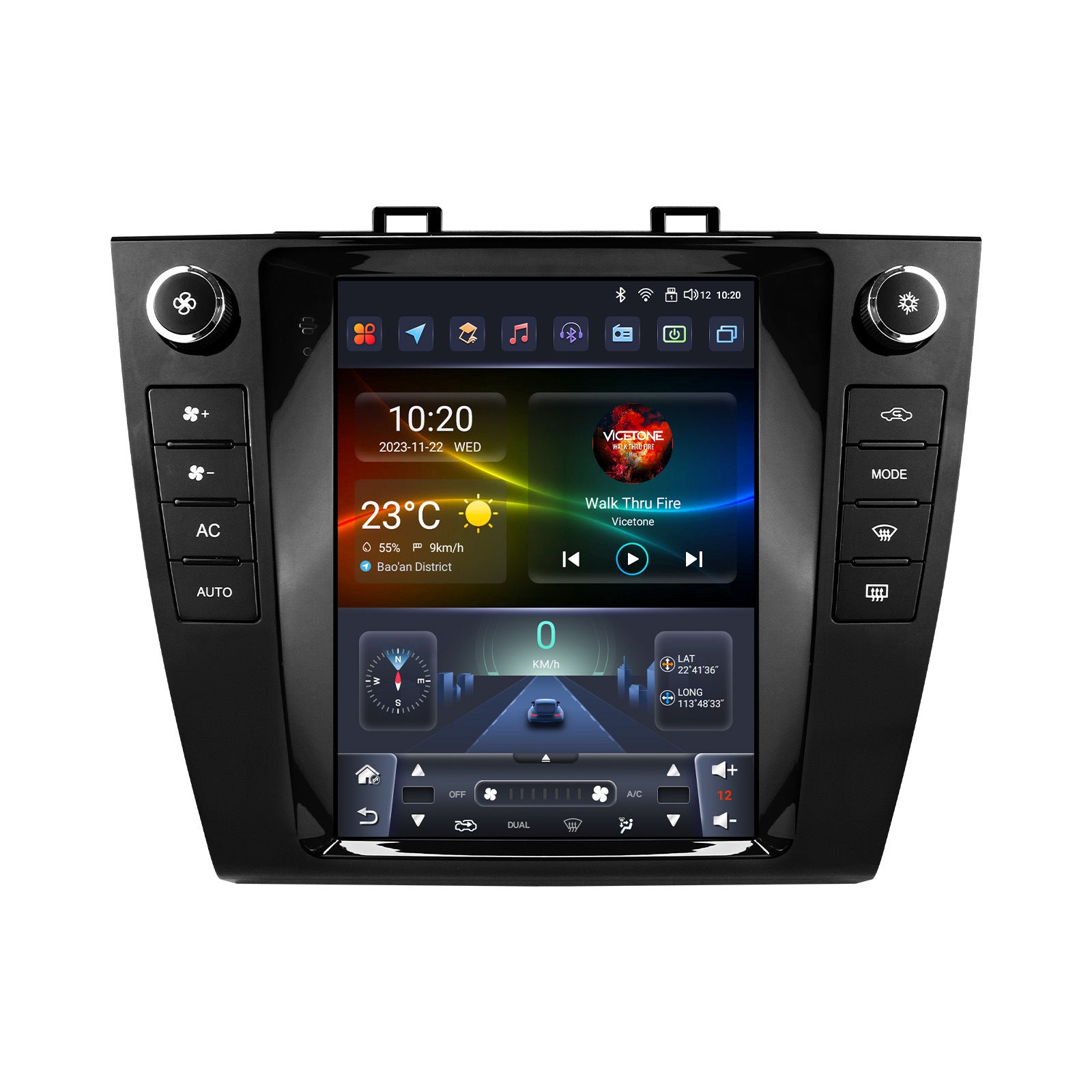 Subaru Outback 2015-2019 9.7" replacement radio with wireless Car Play and Android auto